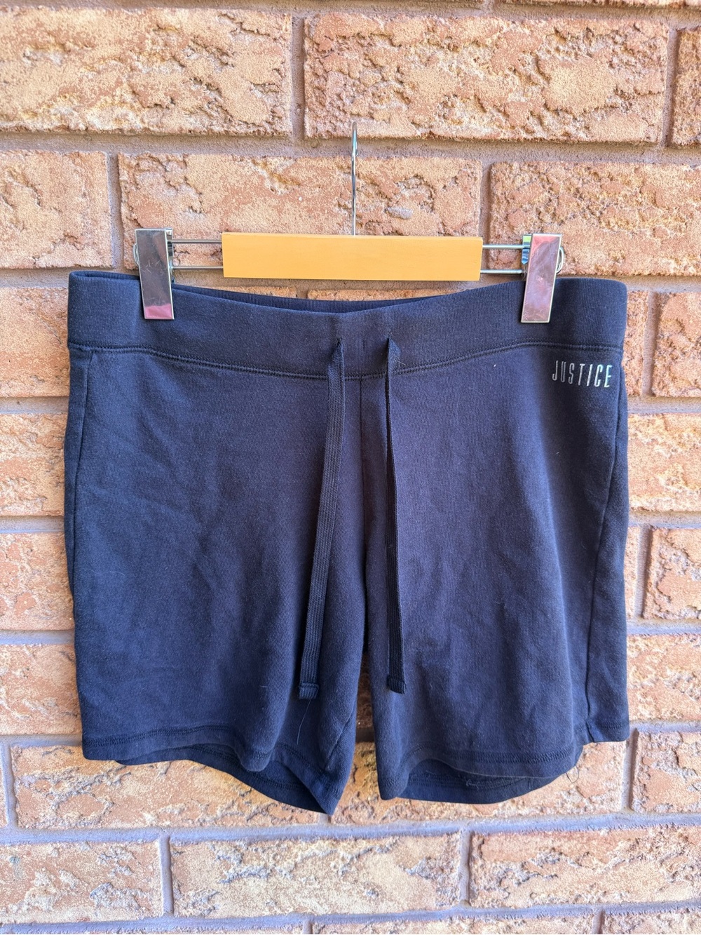 10/$25 • Justice Black Drawstring Waist Cotton Blend Shorts